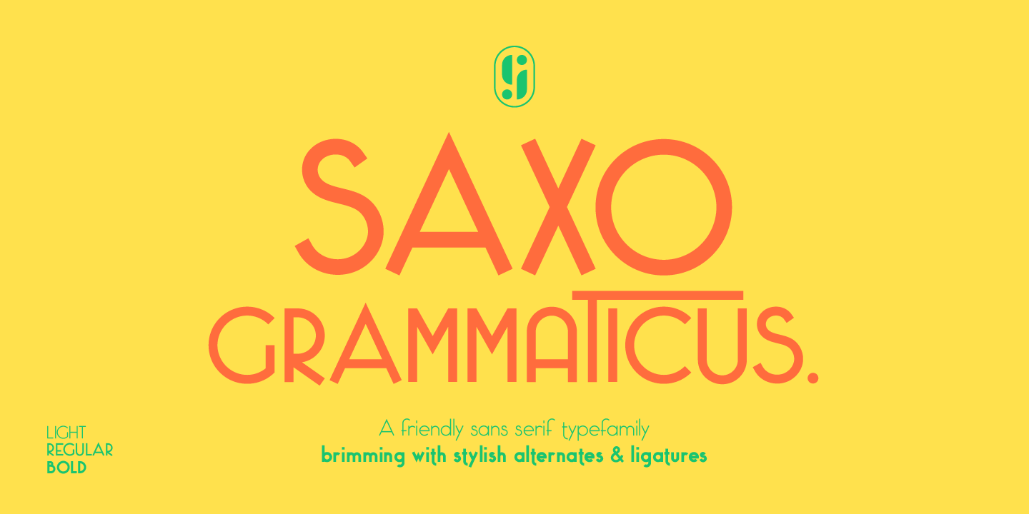Przykład czcionki Saxo Grammaticus Regular